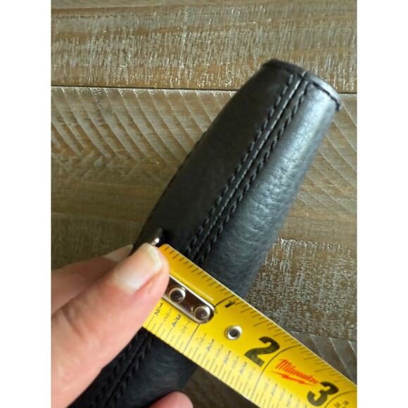 Marc Jacobs Black Leather Wristlet Wallet Designer Card Coin Phone Holder - Picture 9 of 9